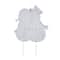 Glitzhome® 2.5ft. Metal Lovely Snowman Yard Stake
